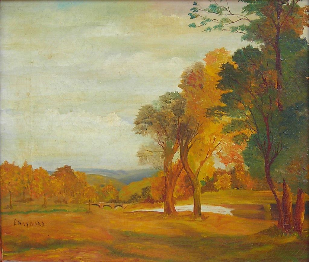 Autumn In The Hills - 20th Century American Oil Painting Autumn In The Hills - 20th Century American Oil Painting