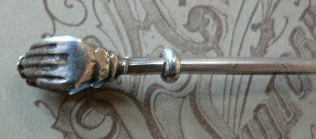 Dainty Antique Victorian Silver Hankie or Glove Holder or Skirt Lifter "Hand" Bridal Wedding Dainty Antique Victorian Silver Hankie or Glove Holder or Skirt Lifter "Hand" Bridal Wedding