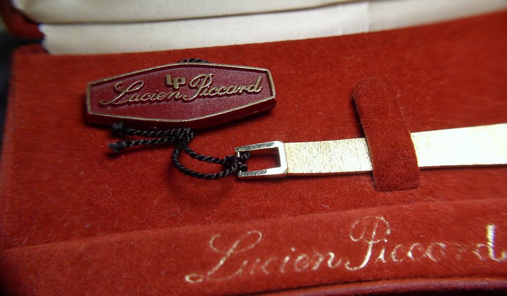 Vintage New Old Stock Lucien Piccard Solid 14K Gold Watch & Band Vintage New Old Stock Lucien Piccard Solid 14K Gold Watch & Band