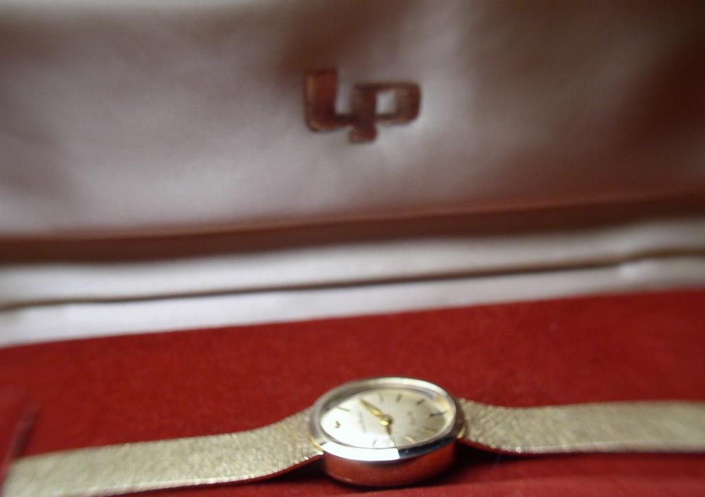Vintage New Old Stock Lucien Piccard Solid 14K Gold Watch & Band Vintage New Old Stock Lucien Piccard Solid 14K Gold Watch & Band
