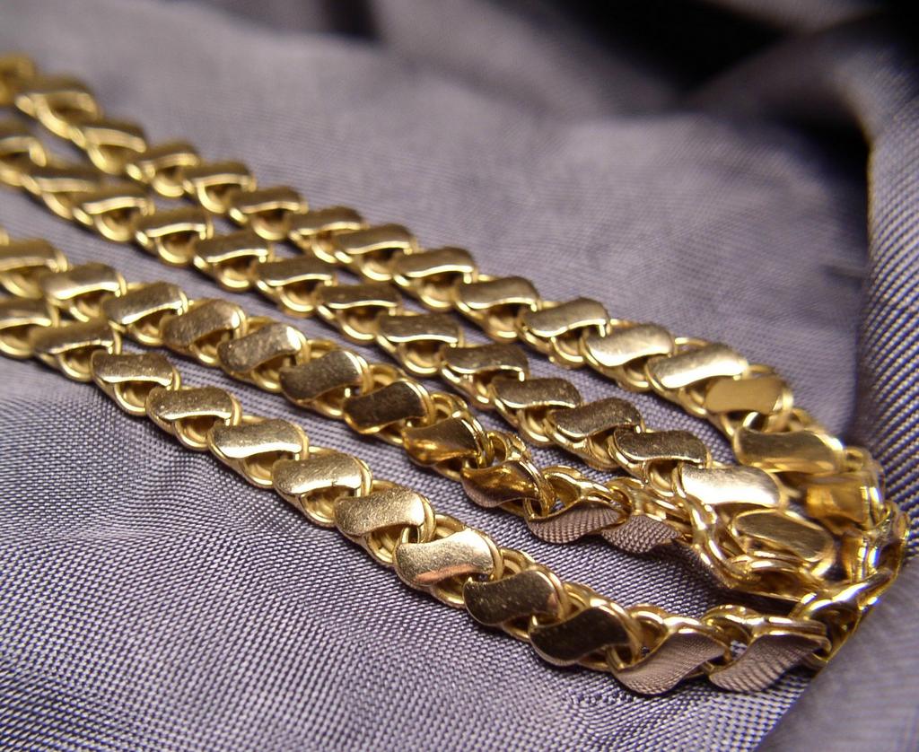 Fantastic Unusual Vintage Watch Chain 14K Czechoslovakia Fantastic Unusual Vintage Watch Chain 14K Czechoslovakia