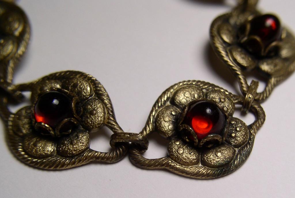 Bohemian Garnet Art Nouveau Bracelet Bohemian Garnet Art Nouveau Bracelet