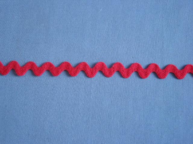Vintage Cotton Red Ric Rac Circa 1960's Vintage Cotton Red Ric Rac Circa 1960's
