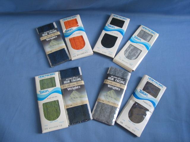 Vintage Lot Of Unopened Hem Facing Circa 1960's Vintage Lot Of Unopened Hem Facing Circa 1960's