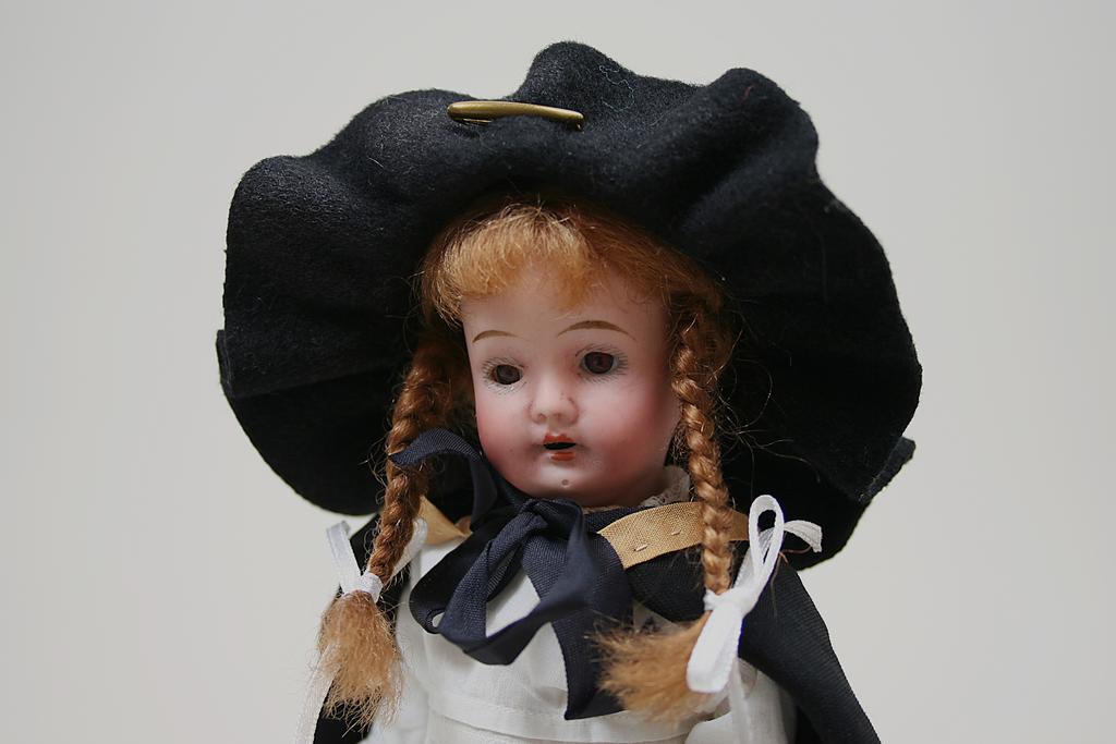 Antique German Bisque Head Small Child Doll Circa 1890s Antique German Bisque Head Small Child Doll Circa 1890s