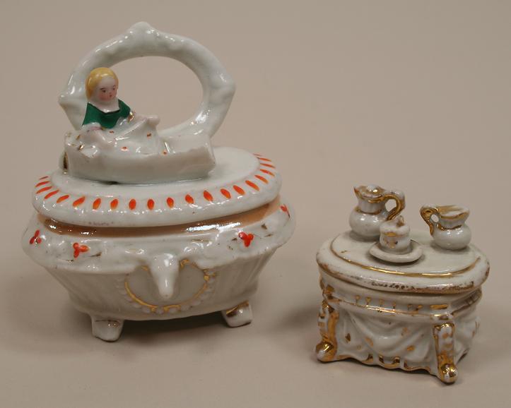 Two Early Conta & Boehme Trinket Boxes Circa 1880s Two Early Conta & Boehme Trinket Boxes Circa 1880s