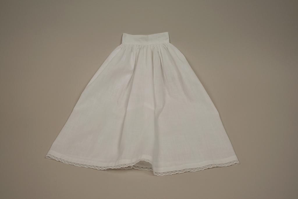 Early White Full Cotton Half Petticoat Circa 1920s Early White Full Cotton Half Petticoat Circa 1920s
