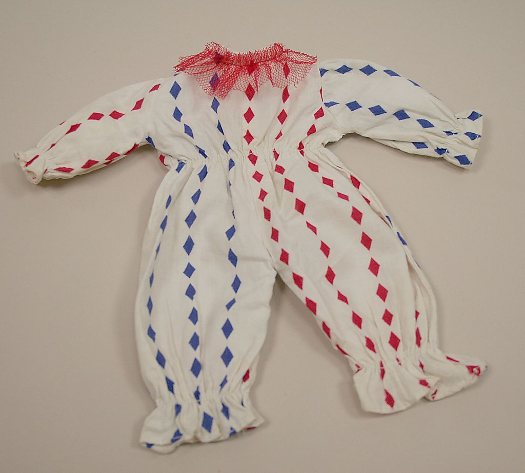 HTF Vintage Handmade Cotton Clown Outfit Circa 1940's HTF Vintage Handmade Cotton Clown Outfit Circa 1940's