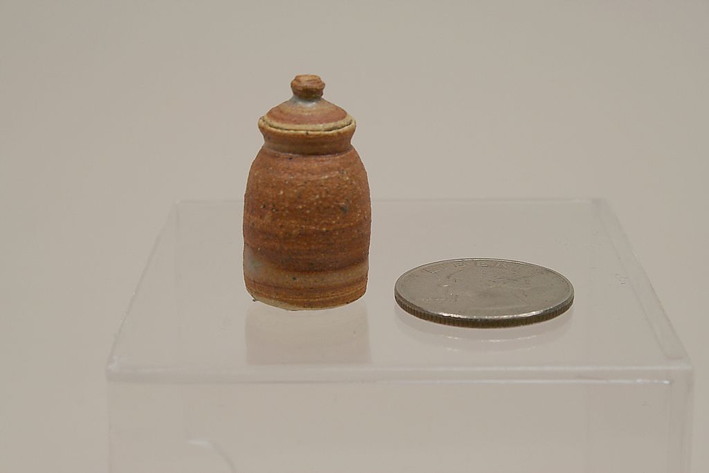 Early Natural Tone Dollhouse Pottery Urn Early Natural Tone Dollhouse Pottery Urn