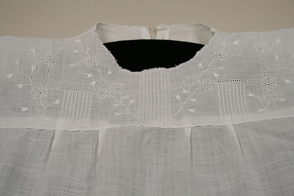 Early Sheer Cotton Baby Doll Dress Circa 1920's Early Sheer Cotton Baby Doll Dress Circa 1920's
