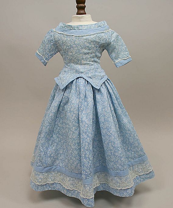 Vintage Three Piece Blue Cotton Print Fashion Set Vintage Three Piece Blue Cotton Print Fashion Set