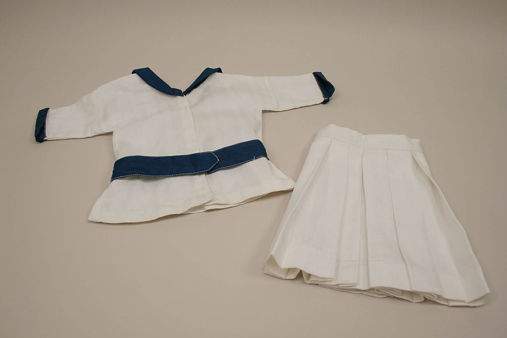 Vintage 2 Piece Cotton Sailor Skirt And Top Circa 1960 Vintage 2 Piece Cotton Sailor Skirt And Top Circa 1960