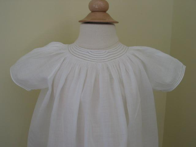 Antique Sheer Muslin Dolly Dress Antique Sheer Muslin Dolly Dress