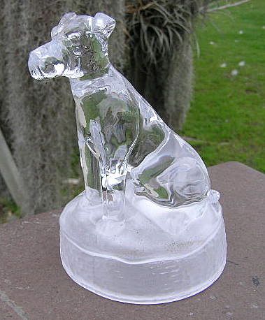 Crystal Hound Dog Figure French Cristal d'Arques Crystal Hound Dog Figure French Cristal d'Arques