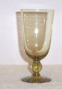 Morgantown Americana 6 1/2" Topaz Ice Tea Goblet Morgantown Americana 6 1/2" Topaz Ice Tea Goblet