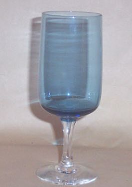 Fostoria Glamour Blue Tulip Wine Goblet Fostoria Glamour Blue Tulip Wine Goblet