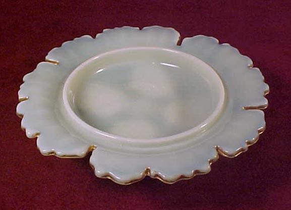 Northwood "Louis XV" Custard Butter Dish Northwood "Louis XV" Custard Butter Dish