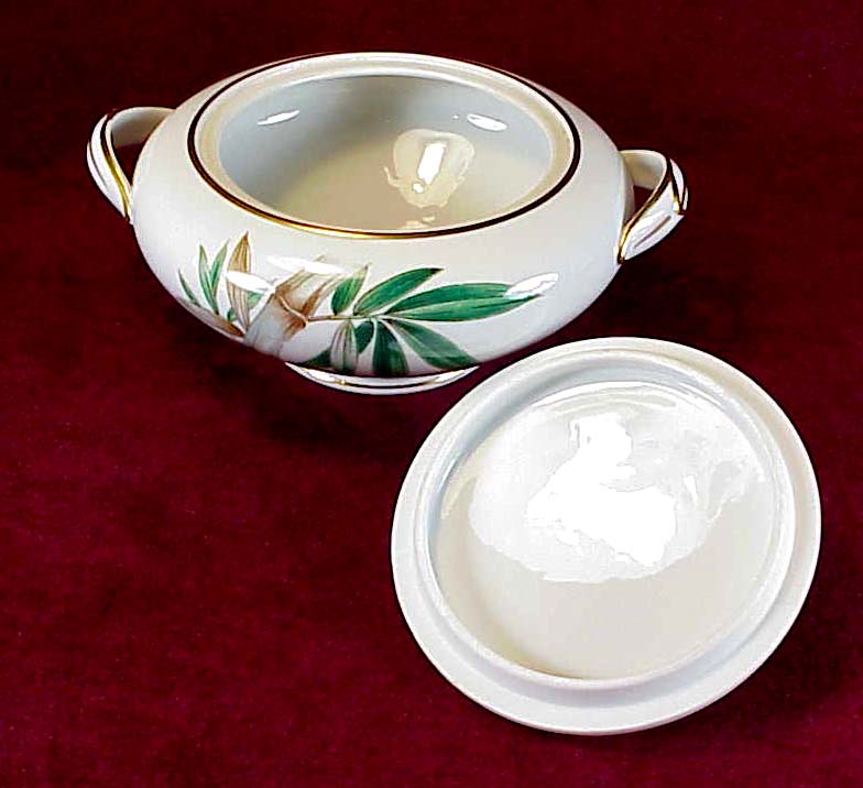 Noritake Bamboo #5565 Sugar Bowl with Lid Noritake Bamboo #5565 Sugar Bowl with Lid