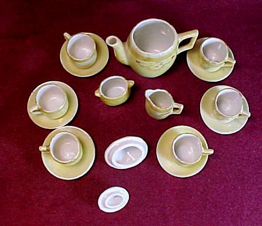 Child's Tea Set, Iridescent Lusterware, Made in Germany Child's Tea Set, Iridescent Lusterware, Made in Germany
