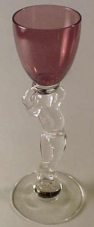 Cambridge #3011 Statuesque 1 Oz. Brandy Stem in Amethyst and Clear Cambridge #3011 Statuesque 1 Oz. Brandy Stem in Amethyst and Clear