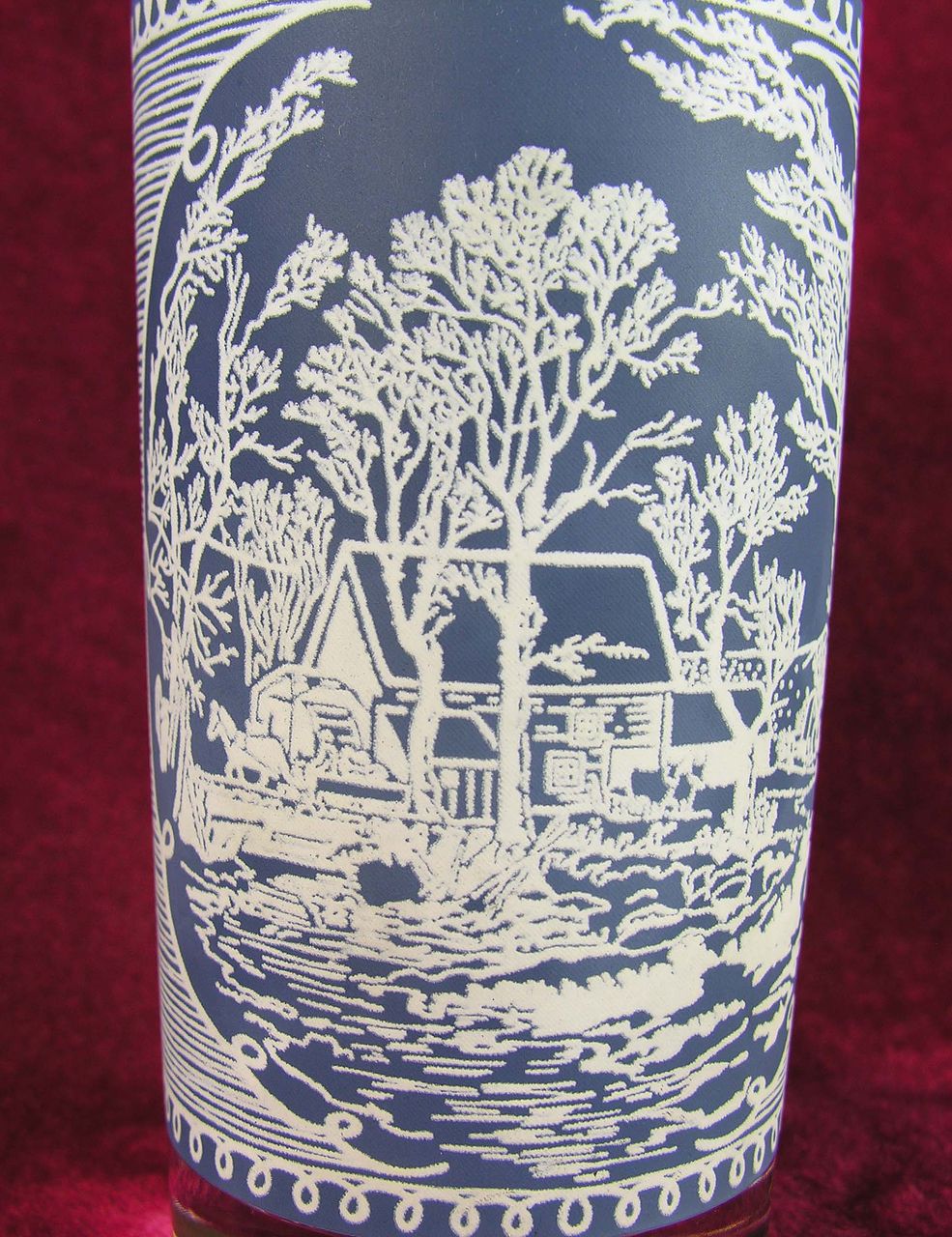 Royal China Currier & Ives (Blue) 12 oz. Tumbler w/Blue Background (9 available) Royal China Currier & Ives (Blue) 12 oz. Tumbler w/Blue Background (9 available)