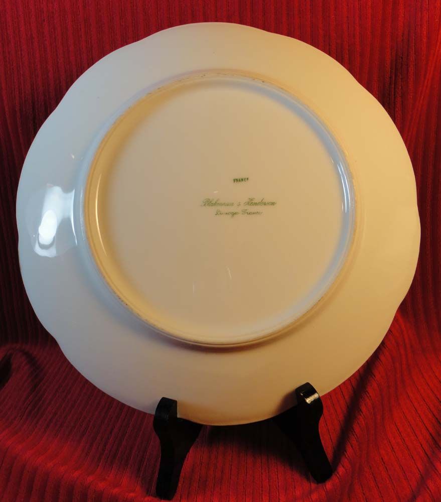 Limoges, France - Blakeman & Henderson Plate w/Heavy Gold Tracing Limoges, France - Blakeman & Henderson Plate w/Heavy Gold Tracing