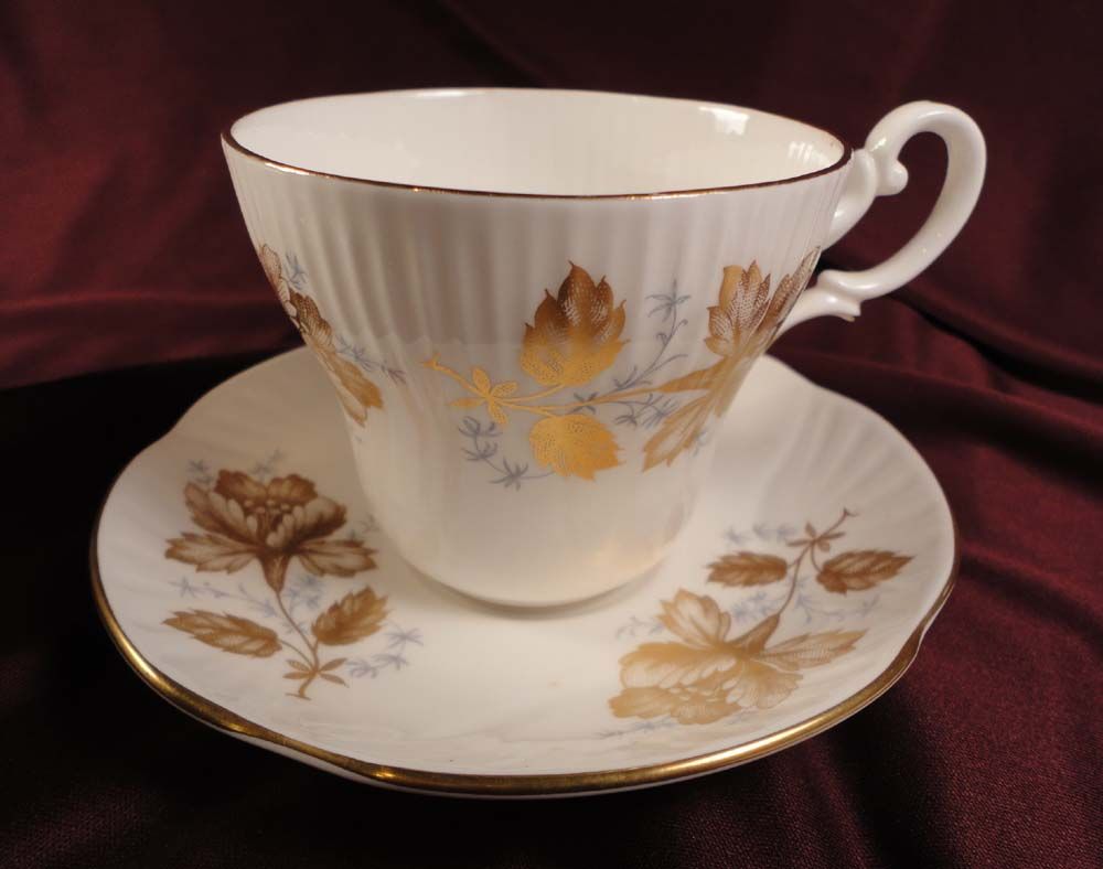 Staffordshire Fine Bone China Cup and Saucer Set Staffordshire Fine Bone China Cup and Saucer Set