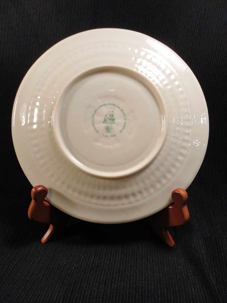 Belleek, Ireland, 1971 Christmas Plate, Celtic Cross Belleek, Ireland, 1971 Christmas Plate, Celtic Cross