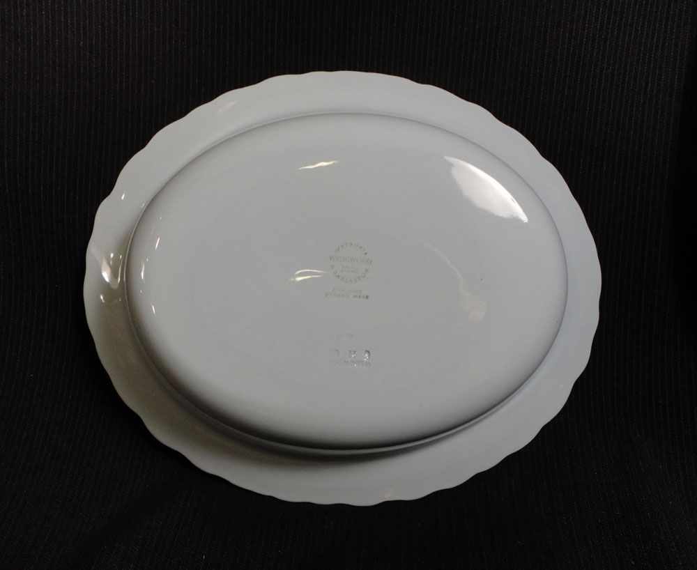 Wedgwood's Embossed Queen's Ware Oval Serving Bowl Wedgwood's Embossed Queen's Ware Oval Serving Bowl