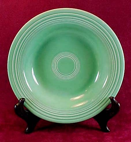 Homer Laughlin Original Green Glazed Deep Plate or Soup Bowl Homer Laughlin Original Green Glazed Deep Plate or Soup Bowl