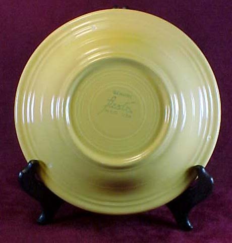 Homer Laughlin Fiesta Yellow Deep Plate/Soup Bowl Homer Laughlin Fiesta Yellow Deep Plate/Soup Bowl