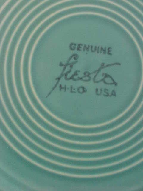 Homer Laughlin's Fiesta, Turquoise Dinner Plate Homer Laughlin's Fiesta, Turquoise Dinner Plate
