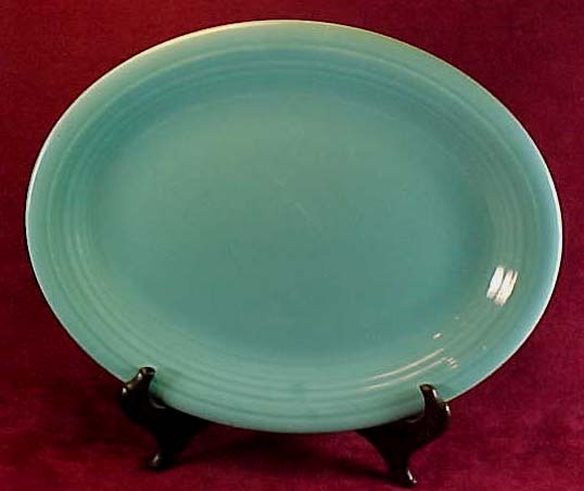 Fiesta by Homer Laughlin, Turquoise Oval 12 1/2" Platter Fiesta by Homer Laughlin, Turquoise Oval 12 1/2" Platter