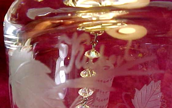 Krosno Poland Crystal Bell w/Bird Krosno Poland Crystal Bell w/Bird