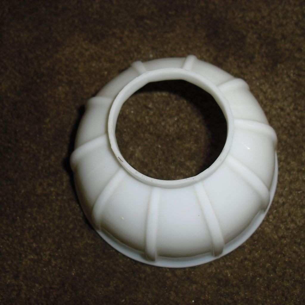 Miniature Kerosene Oil Lamp - Ribbed Milk Glass Miniature Kerosene Oil Lamp - Ribbed Milk Glass