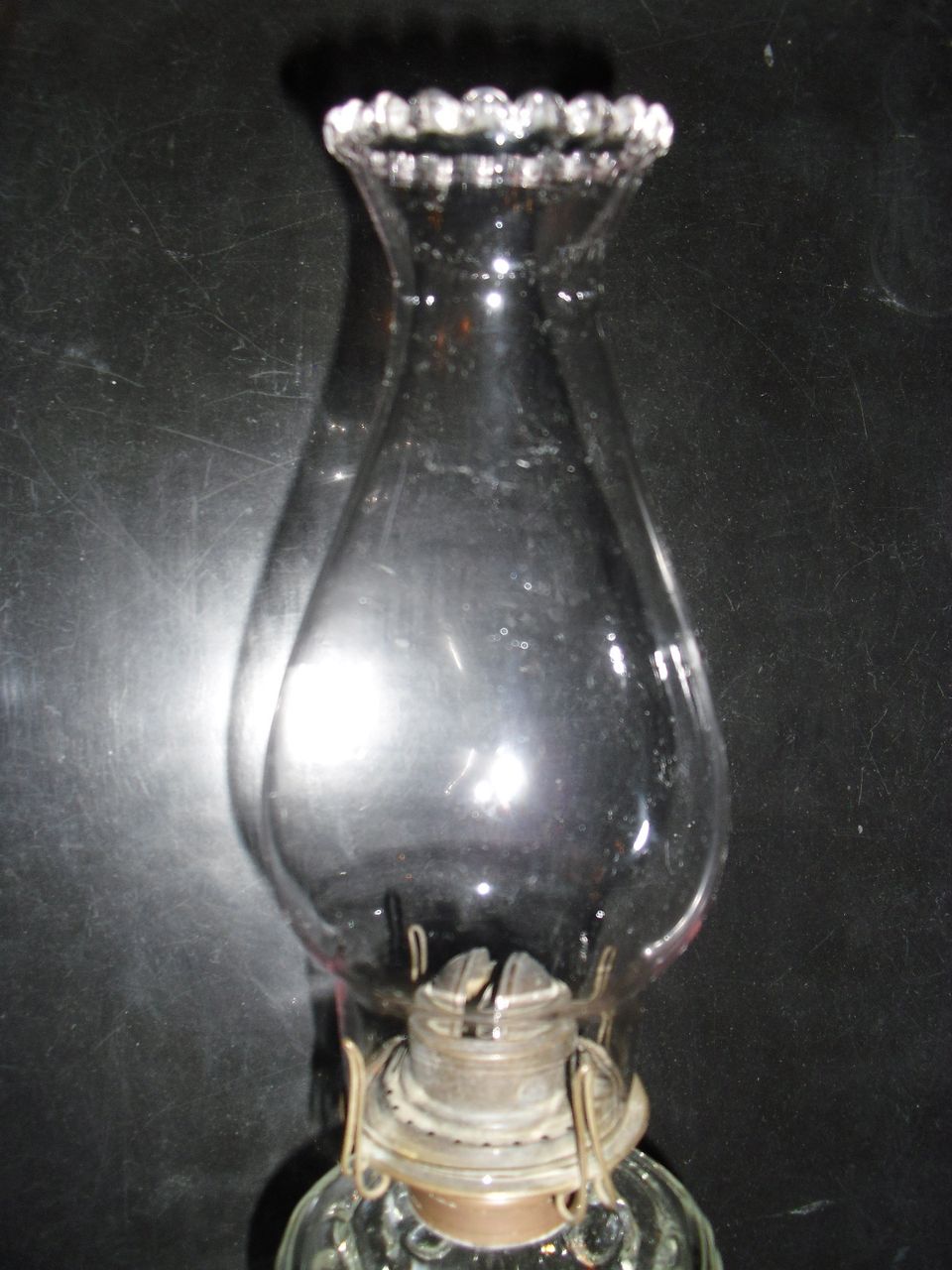 Early Bullseye & Fleur de leis Kerosene Oil Lamp w Marble Base Early Bullseye & Fleur de leis Kerosene Oil Lamp w Marble Base