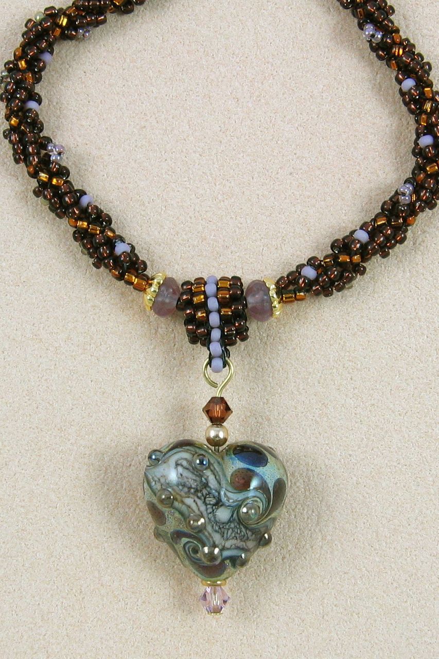 Puffed Heart Handmade Necklace Puffed Heart Handmade Necklace