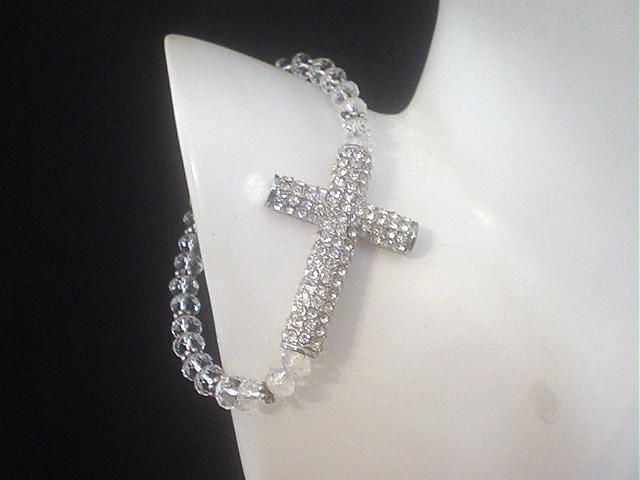 Crystal Cross and Swarovski Bracelet Crystal Cross and Swarovski Bracelet