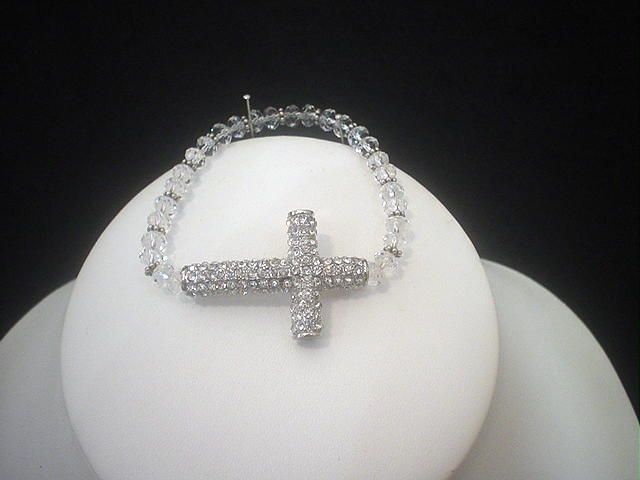 Crystal Cross and Swarovski Bracelet Crystal Cross and Swarovski Bracelet