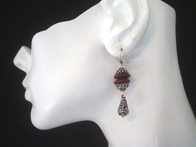 Turkish Sterling Silver Carnelian Teardrop Earrings Turkish Sterling Silver Carnelian Teardrop Earrings