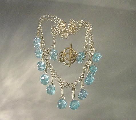 Apatite 14kt Gold Fill Teardrop Necklace Apatite 14kt Gold Fill Teardrop Necklace
