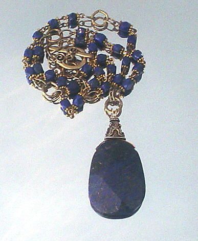 Lapis Lazulli Teardrop Classic Necklace Lapis Lazulli Teardrop Classic Necklace