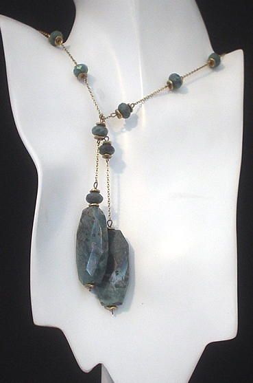 Fancy Jasper Lariat Necklace Fancy Jasper Lariat Necklace