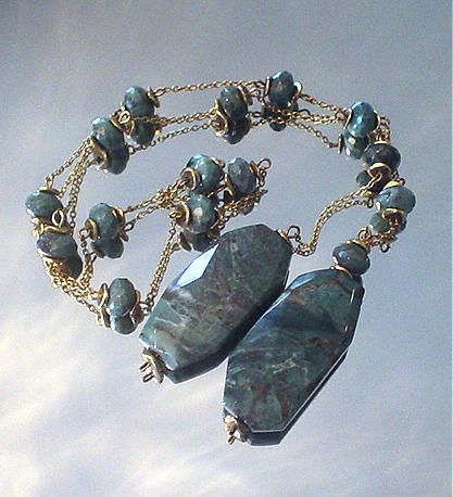 Fancy Jasper Lariat Necklace Fancy Jasper Lariat Necklace