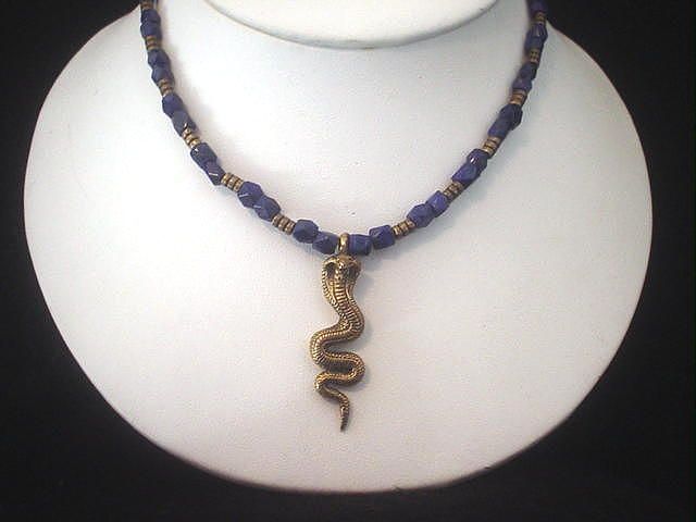 Royal Lapis Lazulli and Cobra Necklace Royal Lapis Lazulli and Cobra Necklace