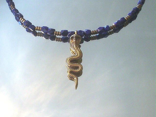 Royal Lapis Lazulli and Cobra Necklace Royal Lapis Lazulli and Cobra Necklace