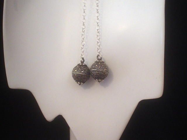 Marcasite and Sterling Silver Lariat Style Necklace Marcasite and Sterling Silver Lariat Style Necklace