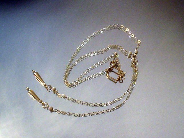 Linear 14kt Gold Fill Stardust Lariat Style Necklace Linear 14kt Gold Fill Stardust Lariat Style Necklace