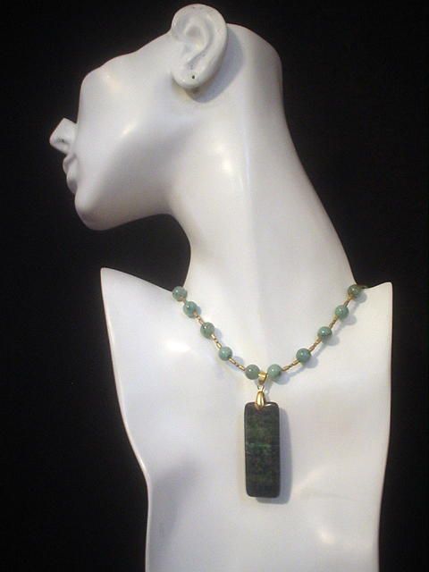 Lapis Chrysocolla and Cuprite Necklace Lapis Chrysocolla and Cuprite Necklace