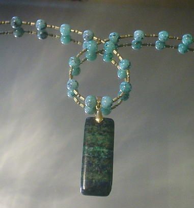 Lapis Chrysocolla and Cuprite Necklace Lapis Chrysocolla and Cuprite Necklace